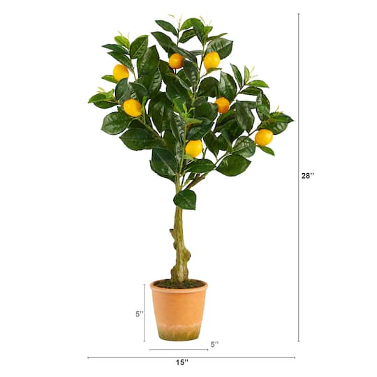 28'' Potted Lemon Artificial Tree